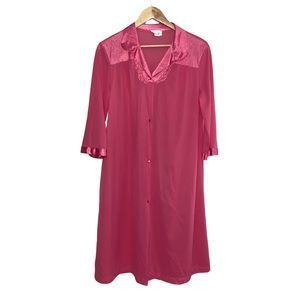 Vanity Fair l Vintage Sheer Satin Night Gown/Robe Size Medium